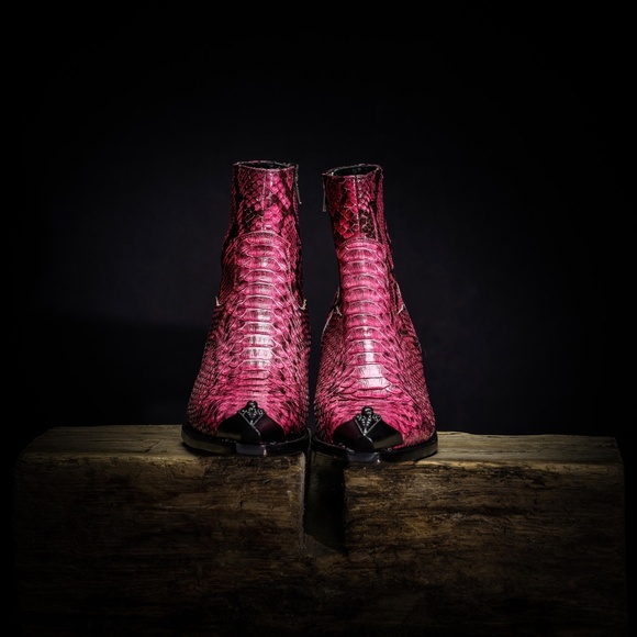 Handmade python western boots - Picture 3 of 8